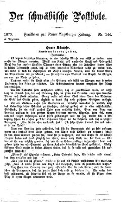 Der schwäbische Postbote (Neue Augsburger Zeitung) Donnerstag 4. Dezember 1873