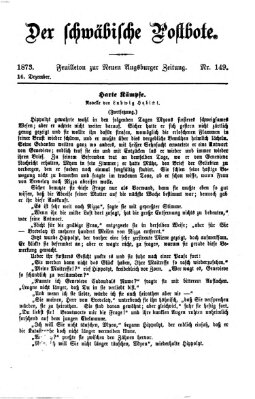 Der schwäbische Postbote (Neue Augsburger Zeitung) Dienstag 16. Dezember 1873