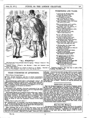 Punch Samstag 22. April 1871