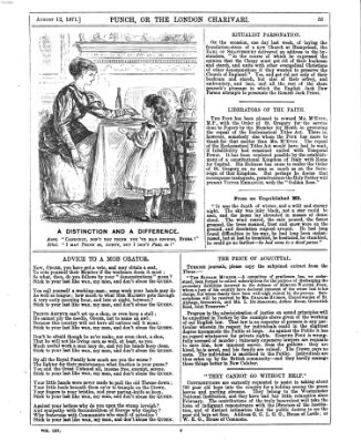 Punch Samstag 12. August 1871