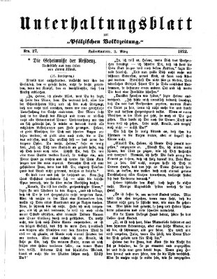 Unterhaltungsblatt zur Kaiserslauterer Zeitung (Pfälzische Volkszeitung) Mittwoch 3. April 1872