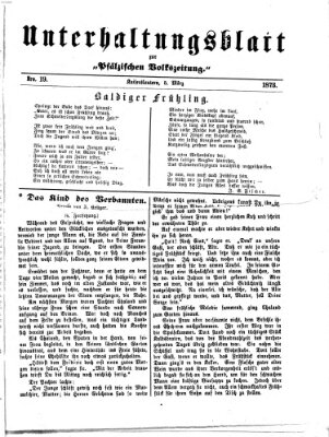 Unterhaltungsblatt zur Kaiserslauterer Zeitung (Pfälzische Volkszeitung) Mittwoch 5. März 1873