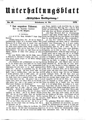 Unterhaltungsblatt zur Kaiserslauterer Zeitung (Pfälzische Volkszeitung) Mittwoch 28. Mai 1873