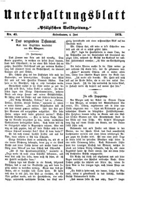 Unterhaltungsblatt zur Kaiserslauterer Zeitung (Pfälzische Volkszeitung) Mittwoch 4. Juni 1873