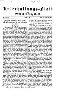 Lindauer Tagblatt für Stadt und Land. Unterhaltungs-Blatt zum Lindauer Tagblatt (Lindauer Tagblatt für Stadt und Land) Samstag 7. Januar 1871