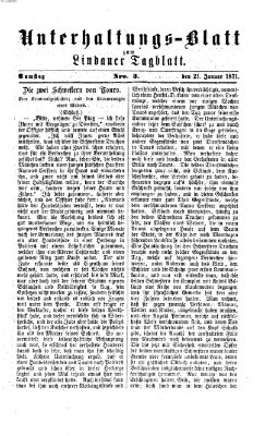 Lindauer Tagblatt für Stadt und Land. Unterhaltungs-Blatt zum Lindauer Tagblatt (Lindauer Tagblatt für Stadt und Land) Samstag 21. Januar 1871