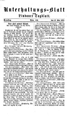 Lindauer Tagblatt für Stadt und Land. Unterhaltungs-Blatt zum Lindauer Tagblatt (Lindauer Tagblatt für Stadt und Land) Samstag 13. Mai 1871