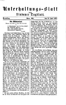 Lindauer Tagblatt für Stadt und Land. Unterhaltungs-Blatt zum Lindauer Tagblatt (Lindauer Tagblatt für Stadt und Land) Samstag 10. Juni 1871