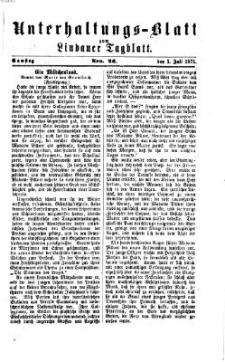 Lindauer Tagblatt für Stadt und Land. Unterhaltungs-Blatt zum Lindauer Tagblatt (Lindauer Tagblatt für Stadt und Land) Samstag 1. Juli 1871