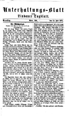 Lindauer Tagblatt für Stadt und Land. Unterhaltungs-Blatt zum Lindauer Tagblatt (Lindauer Tagblatt für Stadt und Land) Samstag 15. Juli 1871