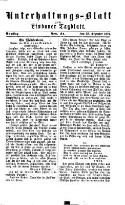 Lindauer Tagblatt für Stadt und Land. Unterhaltungs-Blatt zum Lindauer Tagblatt (Lindauer Tagblatt für Stadt und Land) Samstag 23. Dezember 1871