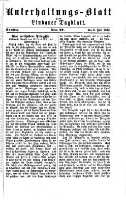 Lindauer Tagblatt für Stadt und Land. Unterhaltungs-Blatt zum Lindauer Tagblatt (Lindauer Tagblatt für Stadt und Land) Samstag 6. Juli 1872