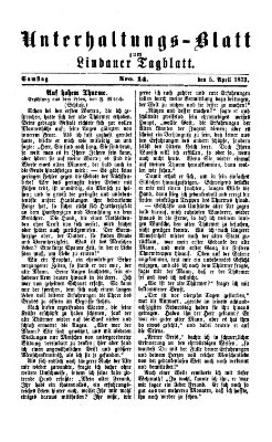 Lindauer Tagblatt für Stadt und Land. Unterhaltungs-Blatt zum Lindauer Tagblatt (Lindauer Tagblatt für Stadt und Land) Samstag 5. April 1873