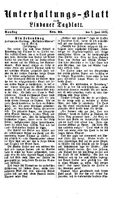 Lindauer Tagblatt für Stadt und Land. Unterhaltungs-Blatt zum Lindauer Tagblatt (Lindauer Tagblatt für Stadt und Land) Samstag 7. Juni 1873