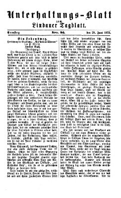 Lindauer Tagblatt für Stadt und Land. Unterhaltungs-Blatt zum Lindauer Tagblatt (Lindauer Tagblatt für Stadt und Land) Samstag 28. Juni 1873