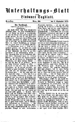 Lindauer Tagblatt für Stadt und Land. Unterhaltungs-Blatt zum Lindauer Tagblatt (Lindauer Tagblatt für Stadt und Land) Samstag 6. September 1873