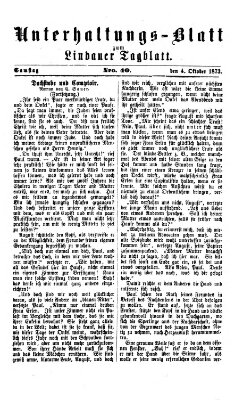 Lindauer Tagblatt für Stadt und Land. Unterhaltungs-Blatt zum Lindauer Tagblatt (Lindauer Tagblatt für Stadt und Land) Samstag 4. Oktober 1873