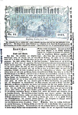 Wochenblatt für das christliche Volk Sonntag 2. Juli 1871