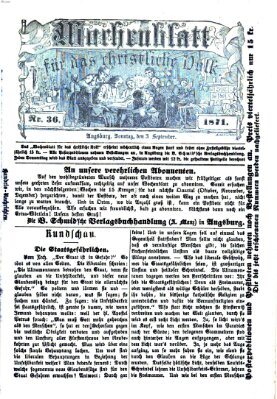 Wochenblatt für das christliche Volk Sonntag 3. September 1871