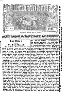 Wochenblatt für das christliche Volk Sonntag 15. Oktober 1871