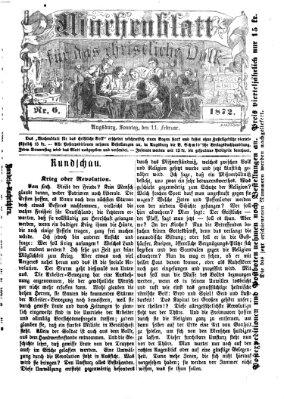 Wochenblatt für das christliche Volk Sonntag 11. Februar 1872