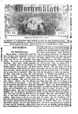 Wochenblatt für das christliche Volk Sonntag 14. April 1872