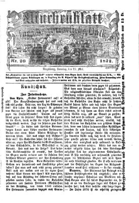 Wochenblatt für das christliche Volk Sonntag 19. Mai 1872