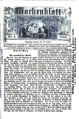 Wochenblatt für das christliche Volk Sonntag 26. Januar 1873