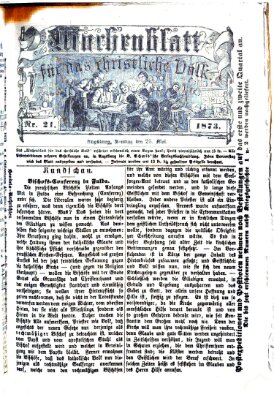 Wochenblatt für das christliche Volk Sonntag 25. Mai 1873