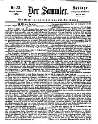 Der Sammler (Augsburger Abendzeitung) Samstag 13. Mai 1871