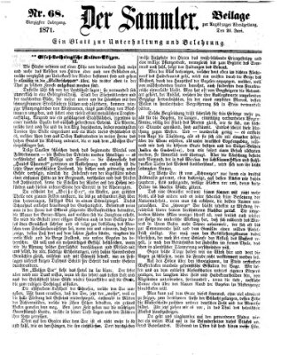 Der Sammler (Augsburger Abendzeitung) Samstag 24. Juni 1871