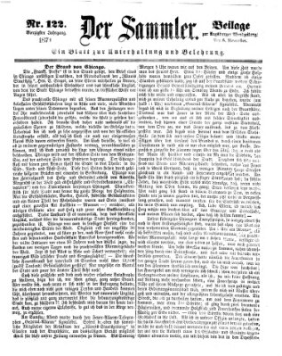 Der Sammler (Augsburger Abendzeitung) Sonntag 5. November 1871