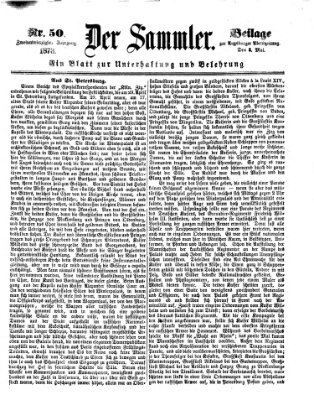 Der Sammler (Augsburger Abendzeitung) Donnerstag 8. Mai 1873