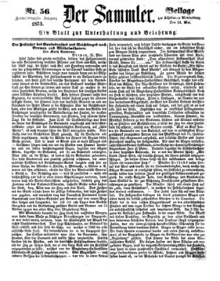 Der Sammler (Augsburger Abendzeitung) Samstag 24. Mai 1873