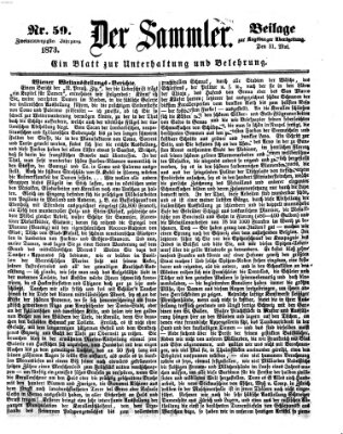 Der Sammler (Augsburger Abendzeitung) Samstag 31. Mai 1873