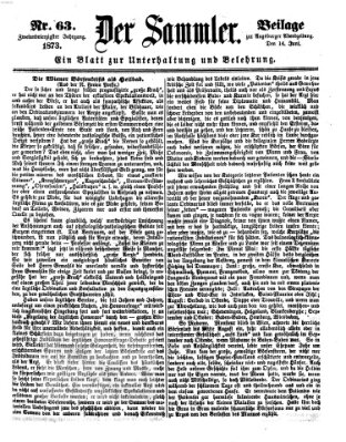 Der Sammler (Augsburger Abendzeitung) Samstag 14. Juni 1873