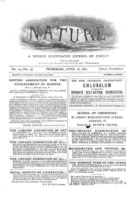 Nature Donnerstag 18. April 1872