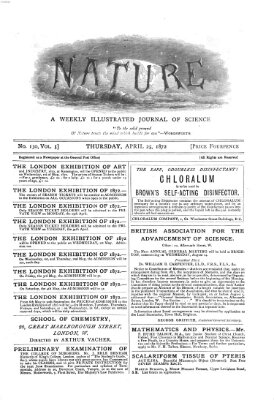 Nature Donnerstag 25. April 1872