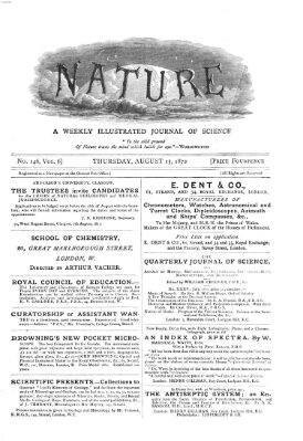 Nature Donnerstag 15. August 1872