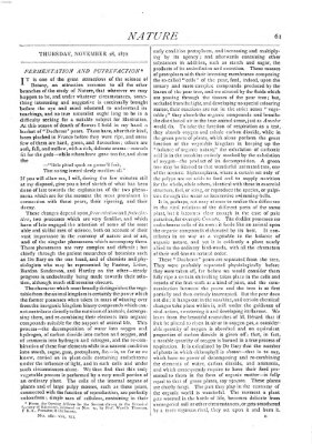 Nature Donnerstag 28. November 1872