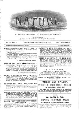 Nature Donnerstag 28. November 1872