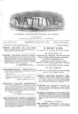 Nature Donnerstag 2. Januar 1873