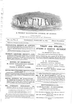 Nature Donnerstag 20. Februar 1873