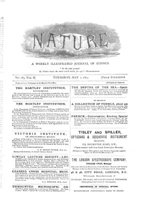 Nature Donnerstag 1. Mai 1873