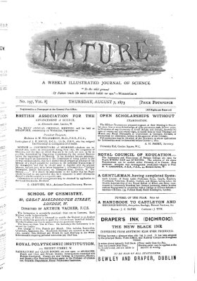 Nature Donnerstag 7. August 1873