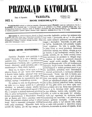 Przegląd Katolicki Donnerstag 4. Januar 1872