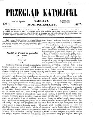 Przegląd Katolicki Donnerstag 11. Januar 1872