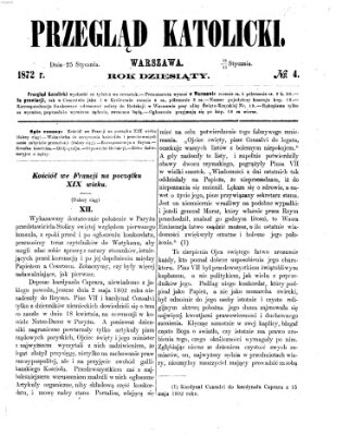 Przegląd Katolicki Donnerstag 25. Januar 1872