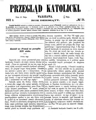 Przegląd Katolicki Donnerstag 23. Mai 1872