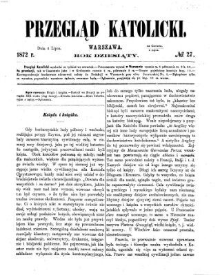 Przegląd Katolicki Donnerstag 4. Juli 1872